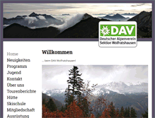 Tablet Screenshot of dav-wolfratshausen.de